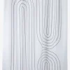 Badeforhæng HAKKAS 180x200cm hvid/grå