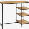 Barbord TRAPPEDAL 60x120 eg/sort