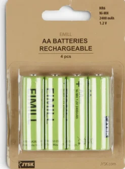 Batterier EIMILL genopladelig AA 4 stk/pk