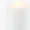 Bloklys TORALF Ø7xH10cm hvid