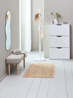 Bænk HAGEBRO sandfarvet stof/natur
