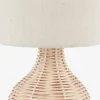 Bordlampe HELMER Ø17xH32cm natur