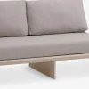 Daybed SOLLERUP 204x78 lysegråt stof/fyr