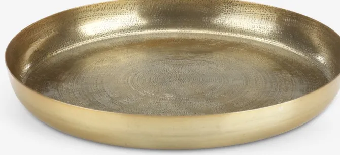 Dekorationsbakke ERLING Ø34xH4cm messing