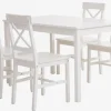 EJBY L118 bord hvid + 4 EJBY stole hvid
