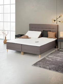 Elevationsseng 90x200 GOLD E50 Grå-21