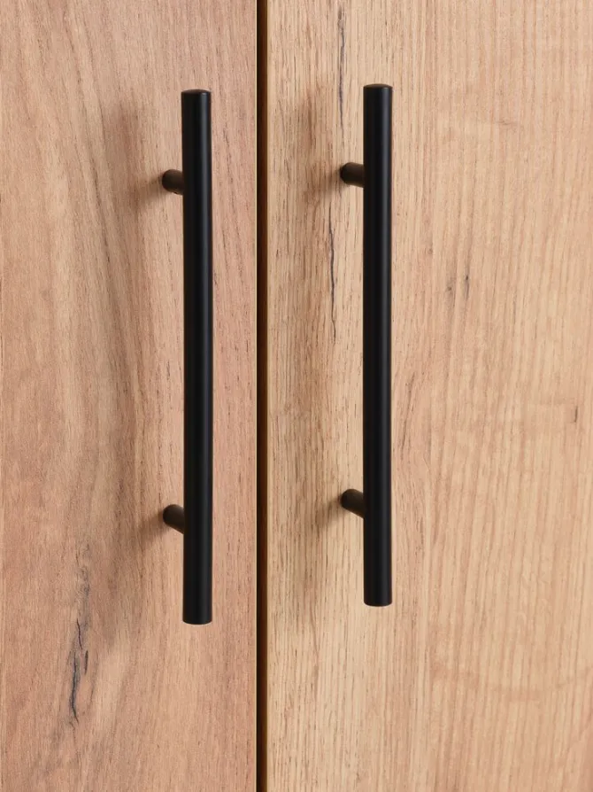 Garderobeskab VIBY 101x200 2 låger egefarve natur