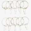 Gardinring Ø19mm 10 stk/pk hvid/guld