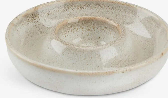 Æggebæger OLOF Ø11xH3cm beige