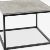 Hjørnebord DOKKEDAL 60x60 betonfarve