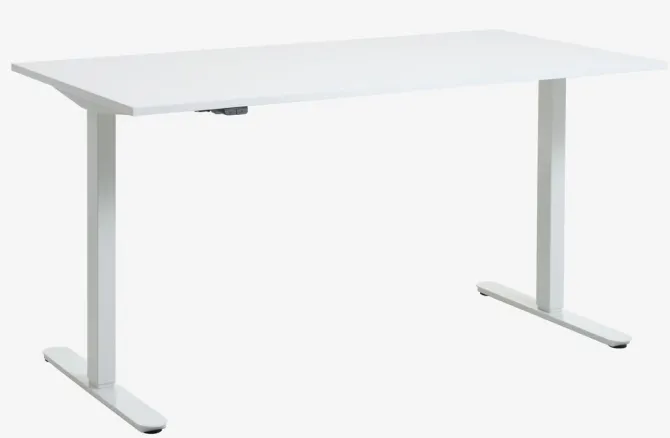 Hæve sænkebord SVANEKE 80x160 hvid