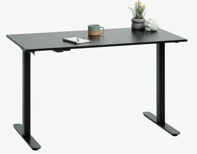 Hæve sænkebord SVANEKE 60x120 sort