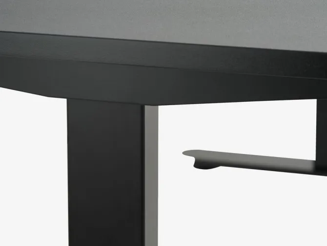Hæve sænkebord SVANEKE 70x140 sort
