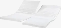 Jersey kuvertlagen ADA 180x200x6-10cm 2-split hvid