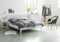 Kommode NORDBY 3 skuffer hvid