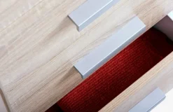 Kommode TAPDRUP 5 skuffer smal eg