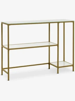 Konsolbord PANDRUP 30x110 hvid/guld