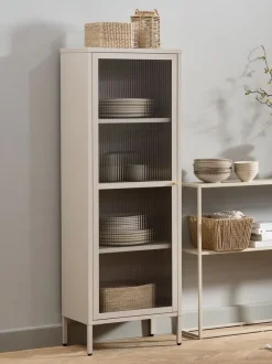 Konsolbord VIRUM 26x80 m/hylde beige