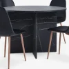 KRONDAL Ø110 bord marmor + 4 JONSTRUP stole stole/eg