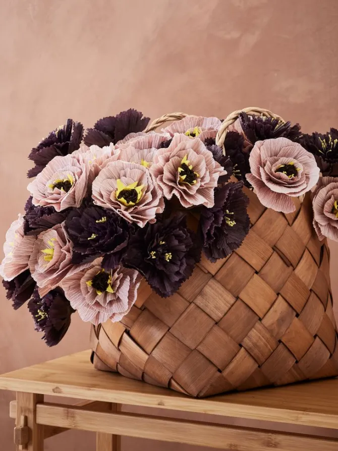 Kunstig blomst PER H40cm lilla