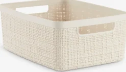 Kurv JUTE 5L plast råhvid