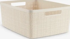 Kurv JUTE 12L plast råhvid