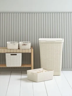 Kurv JUTE 20L plast råhvid