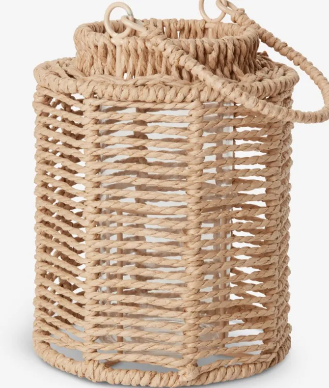 Lanterne MANDRUP Ø15xH20cm natur