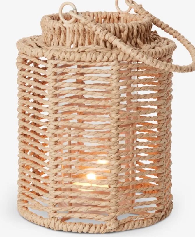 Lanterne MANDRUP Ø15xH20cm natur