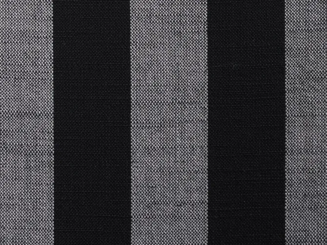 Lænestol SIMESTED stribet sort/beige stof