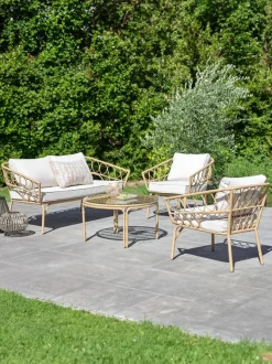 Loungebord JENNUM Ø80xH44 natur