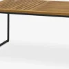 Loungebord UGILT B60xL90xH43 hårdttræ