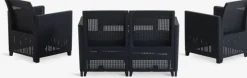 Loungesæt MOLDE 4-pers. grå