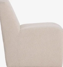 Loungestol BULLERUP råhvid teddy