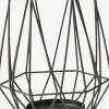 Lysestage NORDIC Ø16xH19cm sort