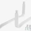 Meder 90cm hvid 2 stk