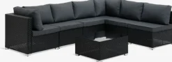 Modul loungesæt EG 6-pers. sort
