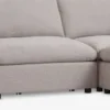 Modulsofa LUNDBY chaiselong sandfarvet stof