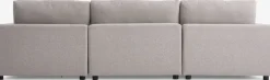 Modulsofa LUNDBY open-end sandfarvet stof
