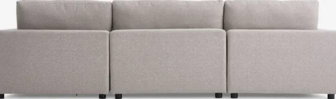 Modulsofa LUNDBY open-end sandfarvet stof