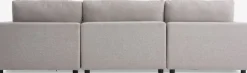 Modulsofa LUNDBY 3-pers. sandfarvet stof