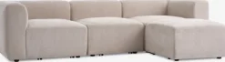 Modulsofa SKEJBY chaiselong sandfarvet stof