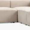 Modulsofa SKEJBY open-end sandfarvet stof