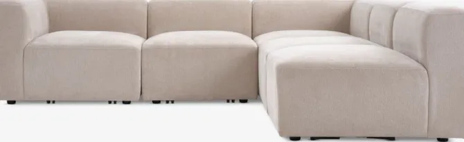 Modulsofa SKEJBY open-end sandfarvet stof