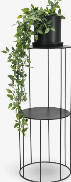 Piedestal PELLE Ø25xH60cm sort