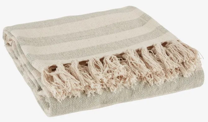Plaid AMASONLILJE 130x170 grøn/beige