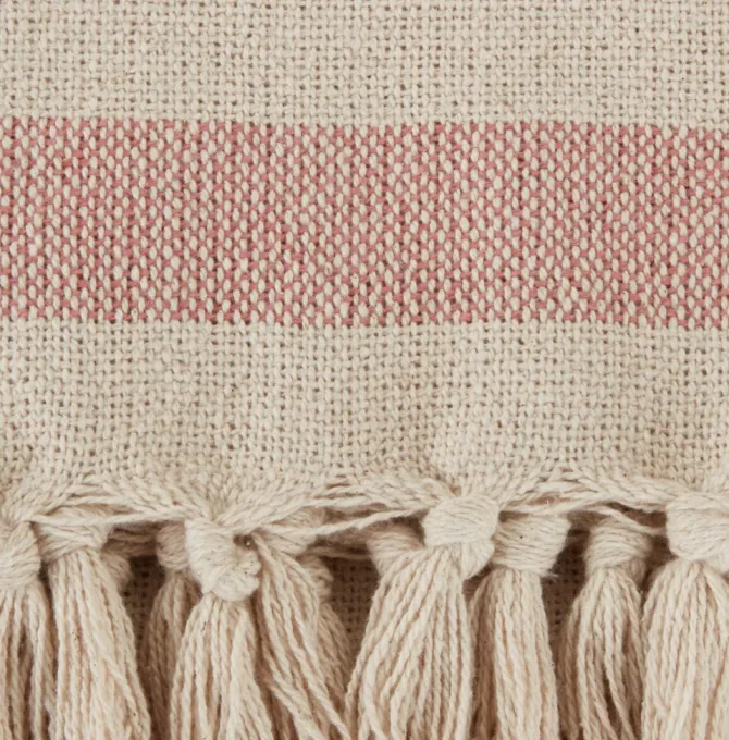 Plaid AMASONLILJE 130x170 rosa/beige