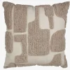 Pyntepude DVERGFAKS 45x45 grå/beige