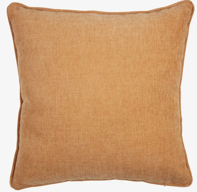 Pyntepude HORNFIOL 45x45 chenille gul