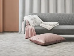 Pyntepude LOTUS 50x50 hvid/grå